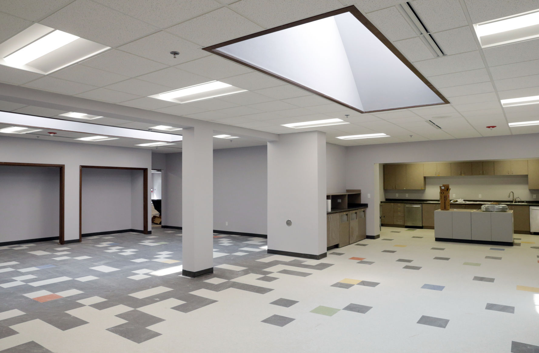 Lighthouse Christian School kitchen-cafeteria space